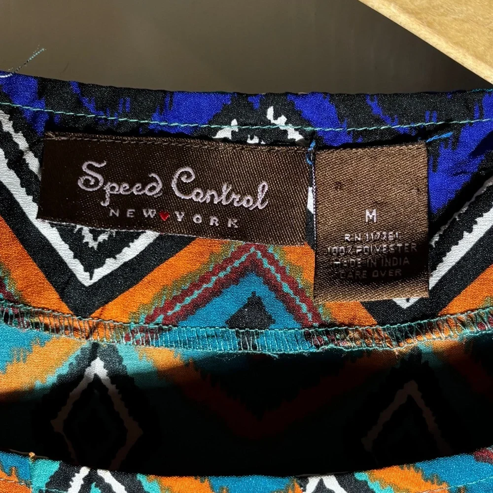 Colorful Geometric Pattern Dress - Picture 3 of 4